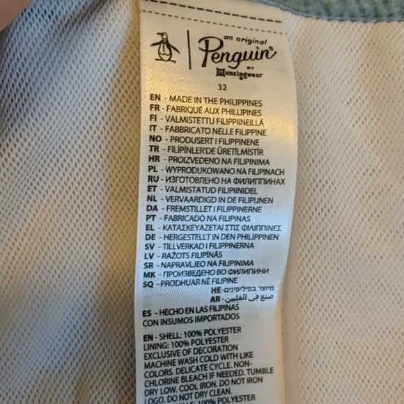 Original Penguin Striped Fixed Volley Swim Shorts - Picture 7 of 7